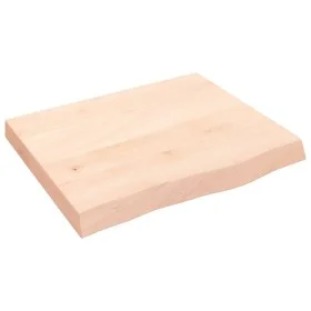 Untreated solid oak wood wall shelf 60x50x(2-6) cm by vidaXL, Shelves and shelves - Ref: Foro24-363532, Price: 67,54 €, Disco...