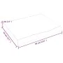Untreated solid oak wood wall shelf 60x50x(2-6) cm by vidaXL, Shelves and shelves - Ref: Foro24-363532, Price: 67,51 €, Disco...