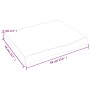 Wandregal aus unbehandeltem massivem Eichenholz, 60 x 50 x (2–6) cm von vidaXL, Regale und Regale - Ref: Foro24-363532, Preis...