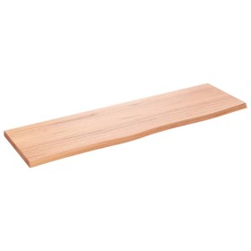 Hellbraun behandeltes Wandregal aus Eichenholz, 100 x 30 x 2 cm von vidaXL, Regale und Regale - Ref: Foro24-363680, Preis: 52...