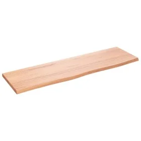 Hellbraun behandeltes Wandregal aus Eichenholz, 100 x 30 x 2 cm von vidaXL, Regale und Regale - Ref: Foro24-363680, Preis: 51...
