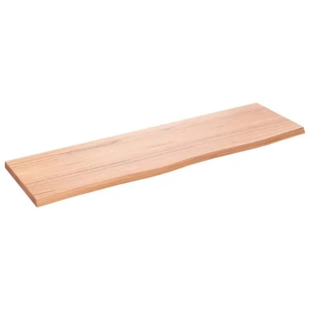 Light brown treated oak wood wall shelf 100x30x2 cm by vidaXL, Shelves and shelves - Ref: Foro24-363680, Price: 51,05 €, Disc...