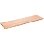 Light brown treated oak wood wall shelf 100x30x2 cm by vidaXL, Shelves and shelves - Ref: Foro24-363680, Price: 51,05 €, Disc...