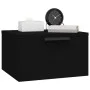 Black wall bedside table 34x30x20 cm by vidaXL, Lockers and storage cabinets - Ref: Foro24-811378, Price: 33,09 €, Discount: %