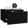 Black wall bedside table 34x30x20 cm by vidaXL, Lockers and storage cabinets - Ref: Foro24-811378, Price: 33,09 €, Discount: %