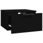 Black wall bedside table 34x30x20 cm by vidaXL, Lockers and storage cabinets - Ref: Foro24-811378, Price: 33,09 €, Discount: %