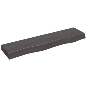 Wandregal aus dunkelbraunem, behandeltem Eichenholz 80x20x6 cm von vidaXL, Regale und Regale - Ref: Foro24-363781, Preis: 42,...
