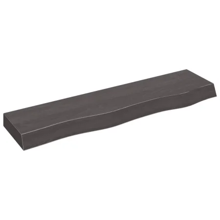 Wandregal aus dunkelbraunem, behandeltem Eichenholz 80x20x6 cm von vidaXL, Regale und Regale - Ref: Foro24-363781, Preis: 42,...