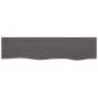 Wandregal aus dunkelbraunem, behandeltem Eichenholz 80x20x6 cm von vidaXL, Regale und Regale - Ref: Foro24-363781, Preis: 42,...