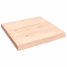 Estante de pared madera maciza roble sin tratar 40x40x(2-4) cm de vidaXL, Estantes y estanterías - Ref: Foro24-363510, Precio...