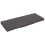 Wall shelf made of dark brown treated oak wood, 100x40x(2-6)cm by vidaXL, Shelves and shelves - Ref: Foro24-363805, Price: 42...