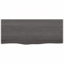 Estante pared madera roble tratada marrón oscuro 100x40x(2-6)cm