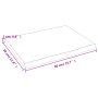 Wandregal aus unbehandeltem massivem Eichenholz, 40 x 30 x 2 cm von vidaXL, Regale und Regale - Ref: Foro24-363506, Preis: 23...