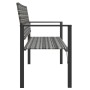 2-Sitzer-Gartenbank aus grauem synthetischem Rattan von vidaXL, Gartenbänke - Ref: Foro24-364122, Preis: 90,54 €, Rabatt: %