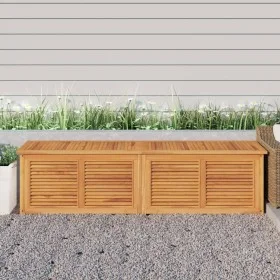 Garten-Aufbewahrungsbox mit massiver Teakholztasche 200x50x53 cm von vidaXL, Aufbewahrungsboxen für den Außenbereich - Ref: F...