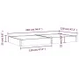 Flowerbed planter with gray fir wood lining 240x120x25 cm by vidaXL, Pots and planters - Ref: Foro24-364303, Price: 100,90 €,...