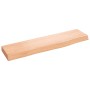 Estante de pared madera de roble tratada marrón claro 40x10x2cm