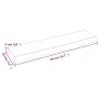 Wandregal aus hellbraun behandeltem Eichenholz, 40 x 10 x 2 cm von vidaXL, Regale und Regale - Ref: Foro24-363620, Preis: 16,...