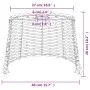 White wicker ceiling lamp shade Ø40x26 cm by vidaXL, Lampshades - Ref: Foro24-364369, Price: 37,78 €, Discount: %