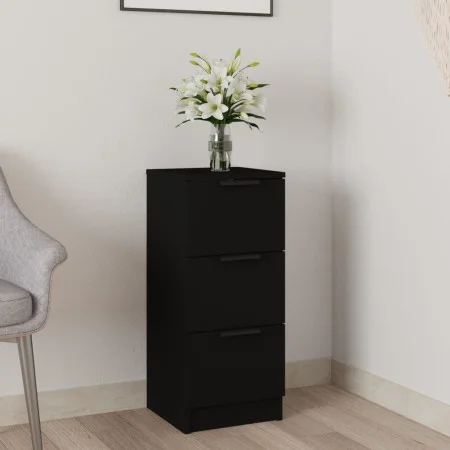 Black plywood sideboard 30x30x70 cm by vidaXL, Sideboards - Ref: Foro24-811153, Price: 59,10 €, Discount: %