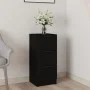 Black plywood sideboard 30x30x70 cm by vidaXL, Sideboards - Ref: Foro24-811153, Price: 59,10 €, Discount: %