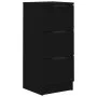 Black plywood sideboard 30x30x70 cm by vidaXL, Sideboards - Ref: Foro24-811153, Price: 59,10 €, Discount: %