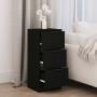 Aparador de madera contrachapada negro 30x30x70 cm de vidaXL, Aparadores - Ref: Foro24-811153, Precio: 62,64 €