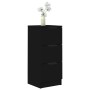 Aparador de madera contrachapada negro 30x30x70 cm de vidaXL, Aparadores - Ref: Foro24-811153, Precio: 62,64 €