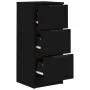 Schwarzes Sperrholz-Sideboard 30x30x70 cm von vidaXL, Sideboards - Ref: Foro24-811153, Preis: 59,45 €, Rabatt: %