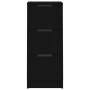 Aparador de madera contrachapada negro 30x30x70 cm de vidaXL, Aparadores - Ref: Foro24-811153, Precio: 62,64 €
