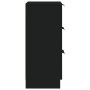 Aparador de madera contrachapada negro 30x30x70 cm de vidaXL, Aparadores - Ref: Foro24-811153, Precio: 62,64 €