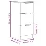 Black plywood sideboard 30x30x70 cm by vidaXL, Sideboards - Ref: Foro24-811153, Price: 59,10 €, Discount: %