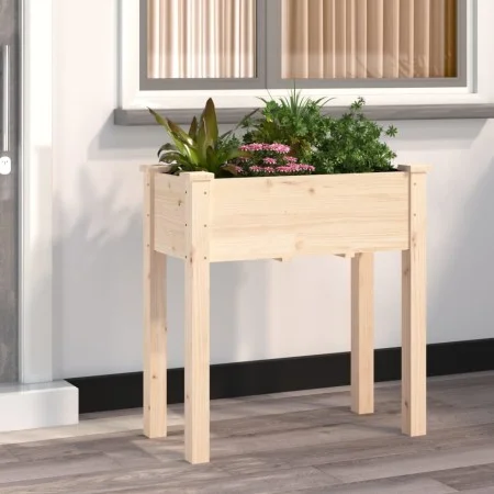 Planter with interior lining solid fir wood 71x37x76 cm by vidaXL, Pots and planters - Ref: Foro24-364230, Price: 53,40 €, Di...