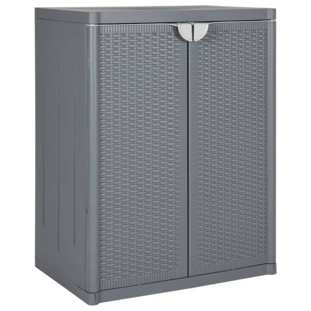 PP Rattan grau Gartenschrank 65x45x88 cm von vidaXL, Schließfächer und Lagerschränke - Ref: Foro24-364062, Preis: 172,70 €, R...