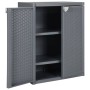 PP Rattan grau Gartenschrank 65x45x88 cm von vidaXL, Schließfächer und Lagerschränke - Ref: Foro24-364062, Preis: 172,70 €, R...