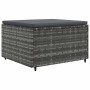 Set de muebles de jardín 8 pzas y cojines ratán sintético gris