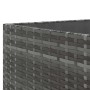 Set de muebles de jardín 8 pzas y cojines ratán sintético gris