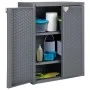 Storage cabinet for garden in grey PP rattan 65x45x88 cm by vidaXL, Lockers and storage cabinets - Ref: Foro24-364062, Price:...
