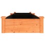 Flowerbed planter with brown fir wood lining 240x60x25 cm by vidaXL, Pots and planters - Ref: Foro24-364299, Price: 88,50 €, ...