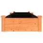Flowerbed planter with brown fir wood lining 240x60x25 cm by vidaXL, Pots and planters - Ref: Foro24-364299, Price: 94,72 €, ...