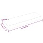 Light brown treated oak wood wall shelf 60x20x4cm by vidaXL, Shelves and shelves - Ref: Foro24-363642, Price: 39,45 €, Discou...