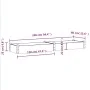 Flowerbed planter with brown fir wood lining 240x60x25 cm by vidaXL, Pots and planters - Ref: Foro24-364299, Price: 94,72 €, ...