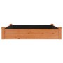 Flowerbed planter lined with solid brown fir wood 120x120x25cm by vidaXL, Pots and planters - Ref: Foro24-364293, Price: 77,2...