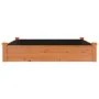 Flowerbed planter lined with solid brown fir wood 120x120x25cm by vidaXL, Pots and planters - Ref: Foro24-364293, Price: 72,2...