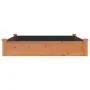 Flowerbed planter lined with solid brown fir wood 120x120x25cm by vidaXL, Pots and planters - Ref: Foro24-364293, Price: 72,2...