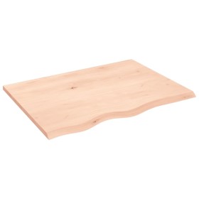 Untreated solid oak wood wall shelf 80x60x2 cm by vidaXL, Shelves and shelves - Ref: Foro24-363551, Price: 64,87 €, Discount: %