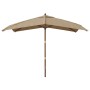 Garden umbrella with gray taupe wooden post 300x300x273 cm by vidaXL, Umbrellas - Ref: Foro24-363194, Price: 82,96 €, Discoun...