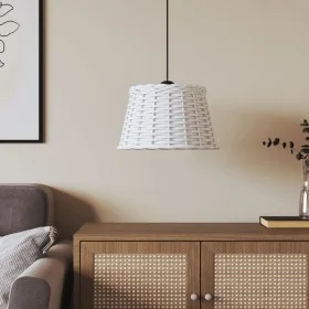 White wicker ceiling lamp shade Ø38x23 cm by vidaXL, Lampshades - Ref: Foro24-364368, Price: 31,58 €, Discount: %