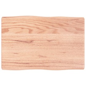 Treated wood table top with natural brown edge 60x40x(2-4) cm by vidaXL, Table tops - Ref: Foro24-363930, Price: 47,80 €, Dis...
