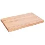 Tischplatte aus behandeltem Holz mit naturbrauner Kante 60x40x(2-4) cm von vidaXL, Tischplatten - Ref: Foro24-363930, Preis: ...